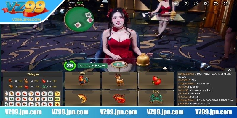 Bầu Cua VZ99 – Tạo Trải Nghiệm Cá Cược Live Đỉnh Cao 2 Hệ thống livestream tại VZ99 sắc nét