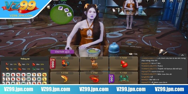 Bầu Cua VZ99 – Tạo Trải Nghiệm Cá Cược Live Đỉnh Cao 3 Hệ thống livestream tại VZ99 sắc nét