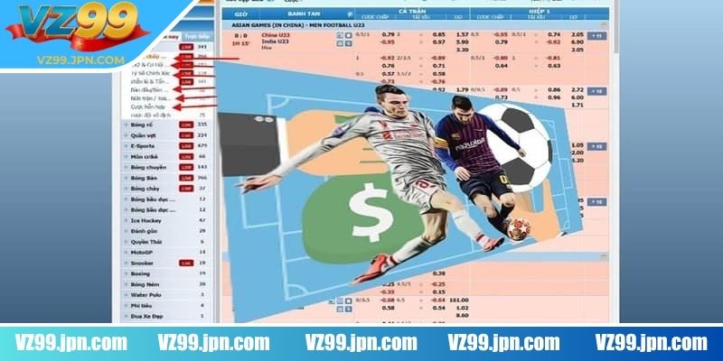 Kèo Handicap VZ99 - Hướng Dẫn Đọc & Chiến Thuật Hiệu Quả 2 Các tỷ lệ chấp kèo handicap VZ99